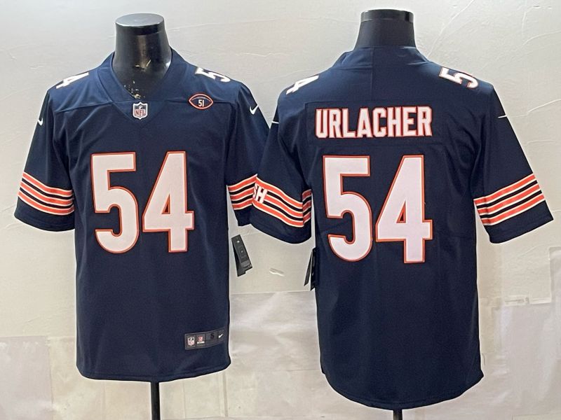 Men 2026 Chicago Bears #54 Urlacher blue 2th generation Nike Limited NFL Jersey style 002->chicago bears->NFL Jersey